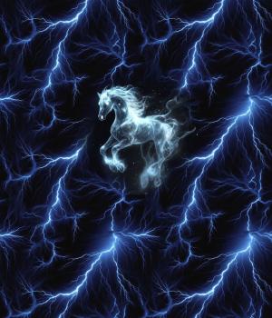 Lightning - Pferd 70cm - BIO French Terry